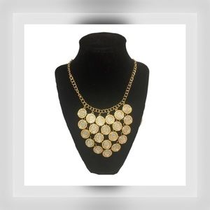 𝅺📿 GLITTERY LAYERED COIN NECKLACE